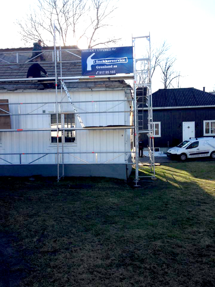 Prosjekter 66 hus med stillas